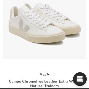NWB Veja Campo leather monochrome sneakers EU38